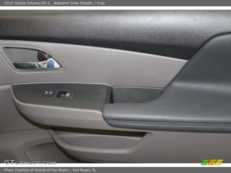 Alabaster Silver Metallic / Gray 2015 Honda Odyssey EX-L