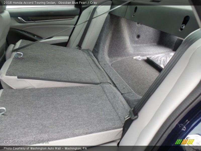 Obsidian Blue Pearl / Gray 2018 Honda Accord Touring Sedan