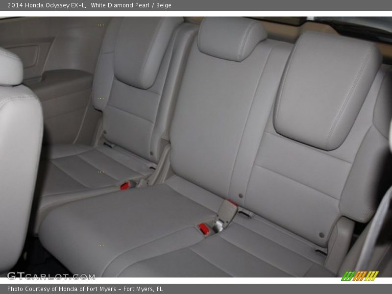 White Diamond Pearl / Beige 2014 Honda Odyssey EX-L