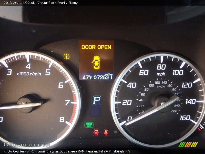 Crystal Black Pearl / Ebony 2013 Acura ILX 2.0L
