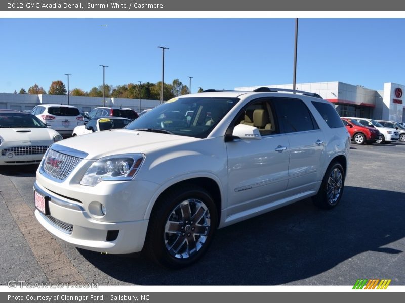 Summit White / Cashmere 2012 GMC Acadia Denali