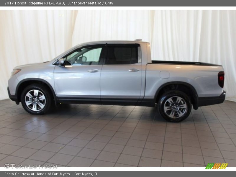 Lunar Silver Metallic / Gray 2017 Honda Ridgeline RTL-E AWD