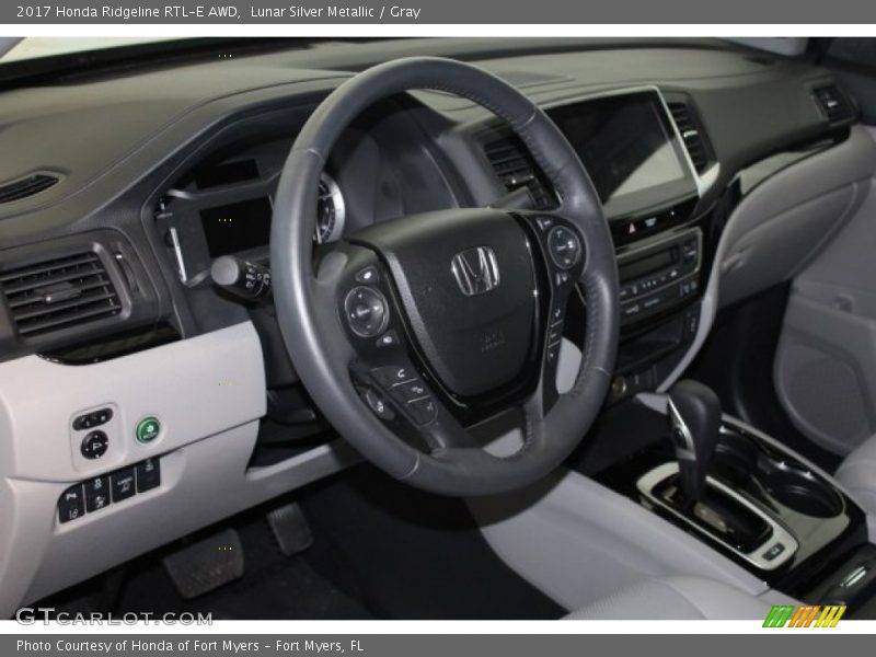 Lunar Silver Metallic / Gray 2017 Honda Ridgeline RTL-E AWD