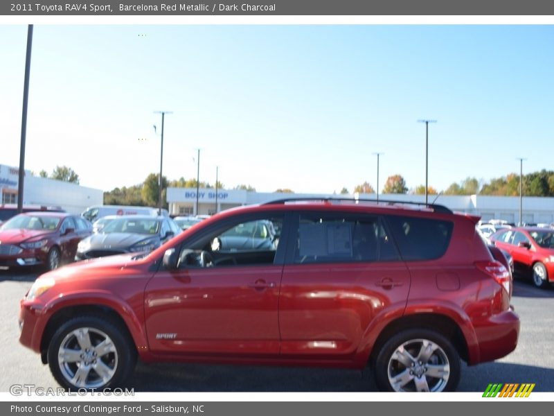 Barcelona Red Metallic / Dark Charcoal 2011 Toyota RAV4 Sport