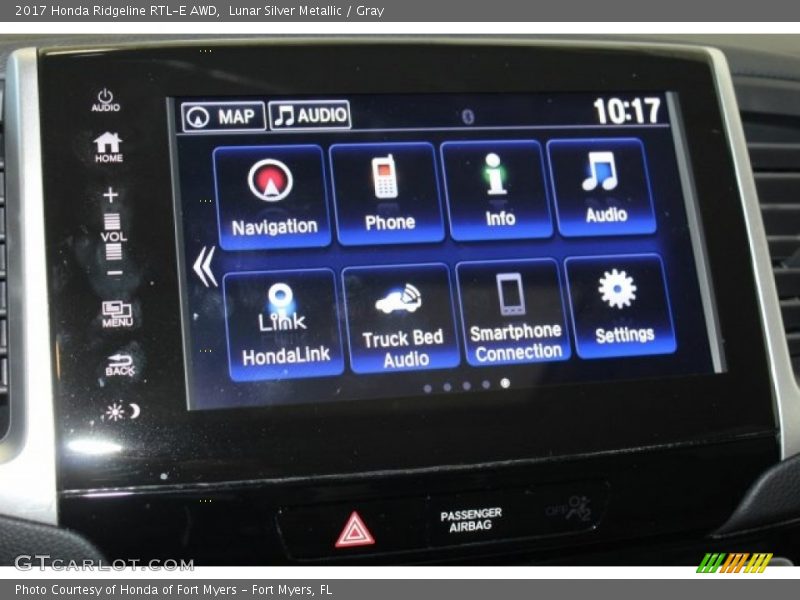 Lunar Silver Metallic / Gray 2017 Honda Ridgeline RTL-E AWD