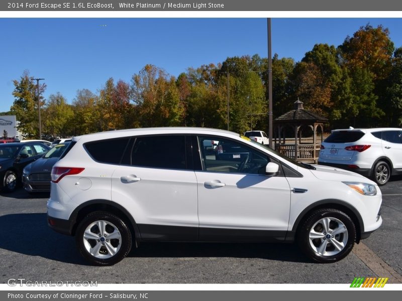 White Platinum / Medium Light Stone 2014 Ford Escape SE 1.6L EcoBoost