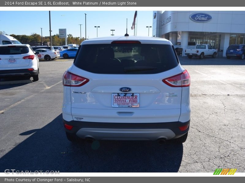 White Platinum / Medium Light Stone 2014 Ford Escape SE 1.6L EcoBoost