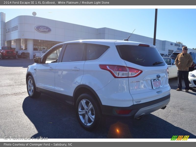 White Platinum / Medium Light Stone 2014 Ford Escape SE 1.6L EcoBoost