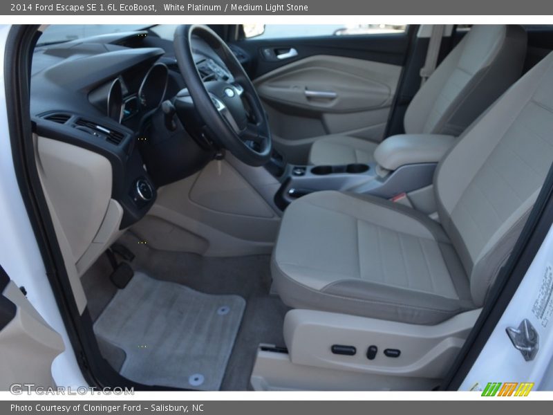 White Platinum / Medium Light Stone 2014 Ford Escape SE 1.6L EcoBoost