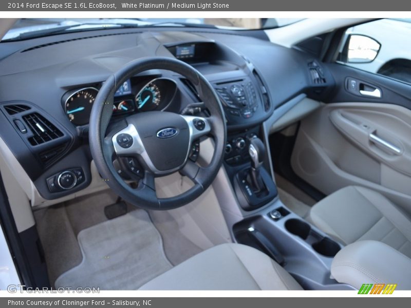 White Platinum / Medium Light Stone 2014 Ford Escape SE 1.6L EcoBoost