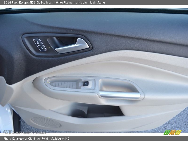 White Platinum / Medium Light Stone 2014 Ford Escape SE 1.6L EcoBoost