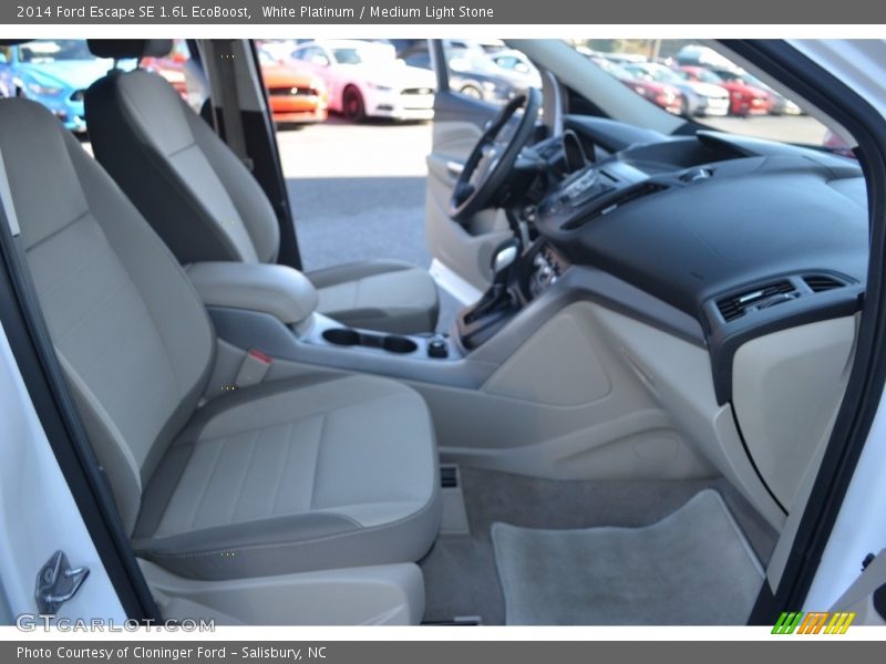 White Platinum / Medium Light Stone 2014 Ford Escape SE 1.6L EcoBoost