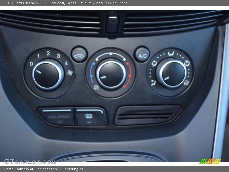 White Platinum / Medium Light Stone 2014 Ford Escape SE 1.6L EcoBoost