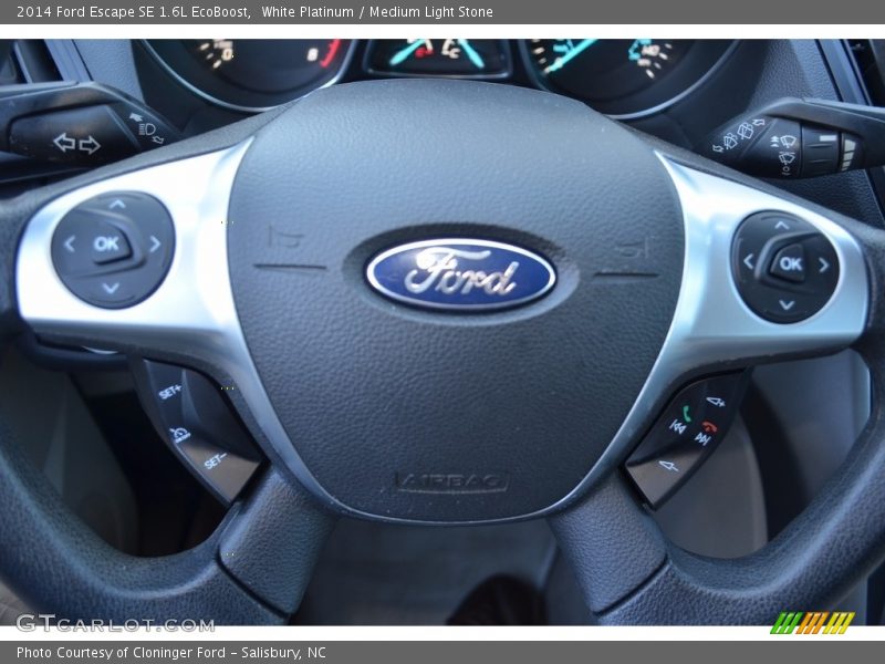 White Platinum / Medium Light Stone 2014 Ford Escape SE 1.6L EcoBoost