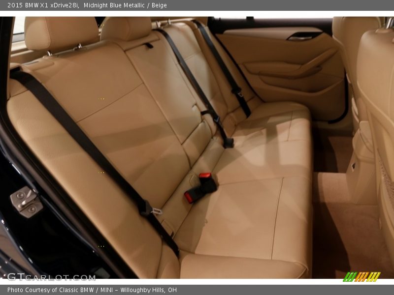 Midnight Blue Metallic / Beige 2015 BMW X1 xDrive28i