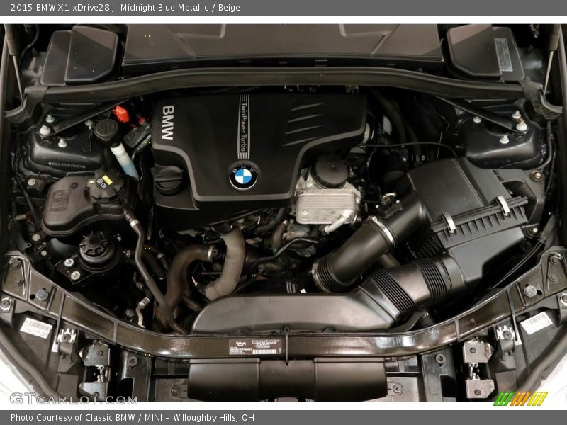 Midnight Blue Metallic / Beige 2015 BMW X1 xDrive28i