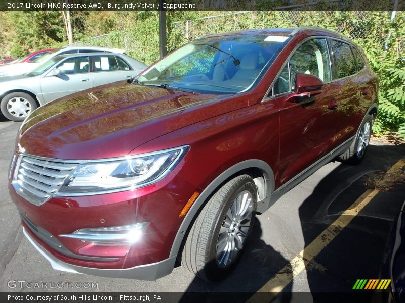Burgundy Velvet / Cappuccino 2017 Lincoln MKC Reserve AWD