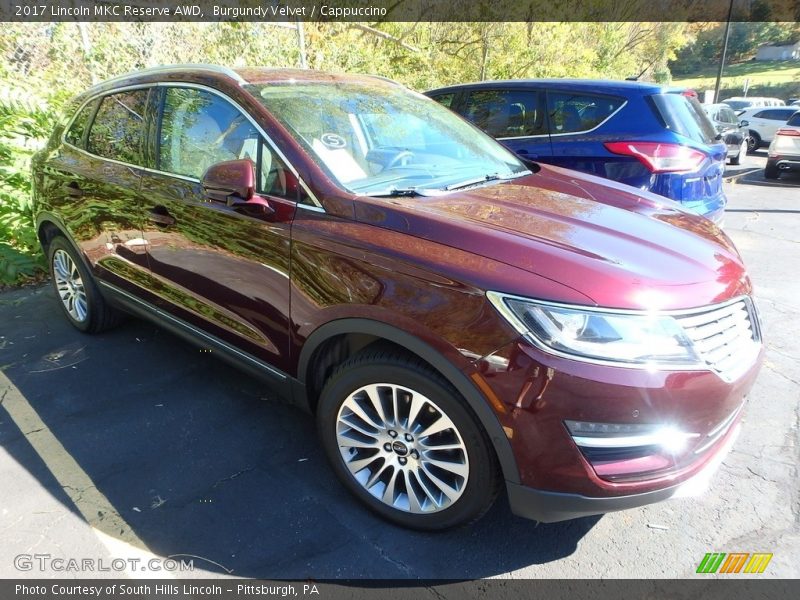 Burgundy Velvet / Cappuccino 2017 Lincoln MKC Reserve AWD