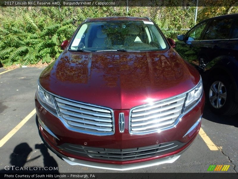 Burgundy Velvet / Cappuccino 2017 Lincoln MKC Reserve AWD