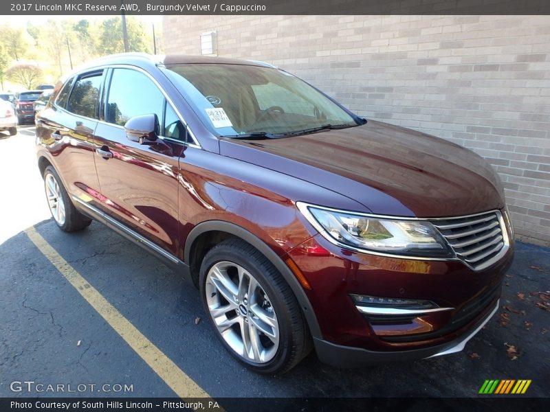 Burgundy Velvet / Cappuccino 2017 Lincoln MKC Reserve AWD