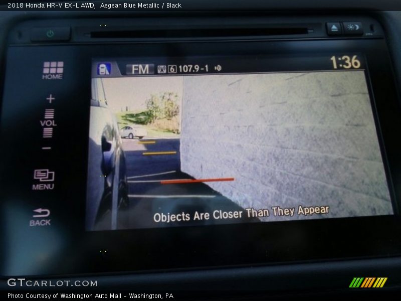 Aegean Blue Metallic / Black 2018 Honda HR-V EX-L AWD