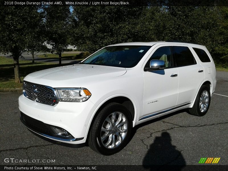 White Knuckle / Light Frost Beige/Black 2018 Dodge Durango Citadel AWD