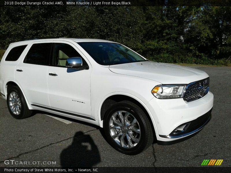 White Knuckle / Light Frost Beige/Black 2018 Dodge Durango Citadel AWD