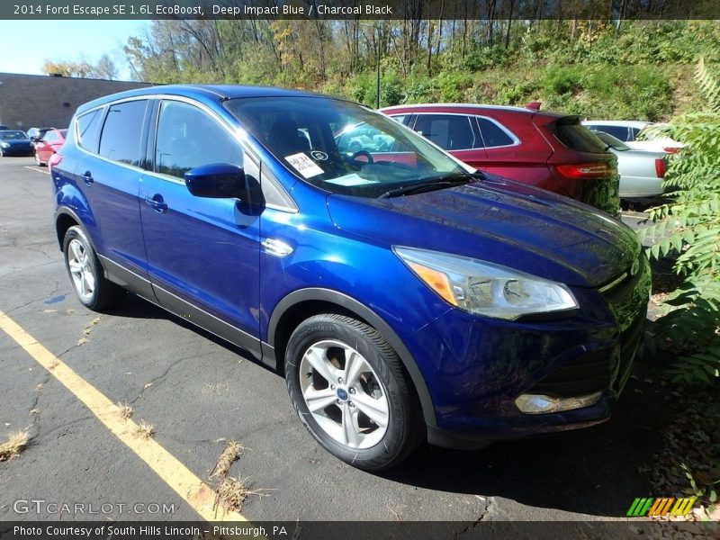 Deep Impact Blue / Charcoal Black 2014 Ford Escape SE 1.6L EcoBoost