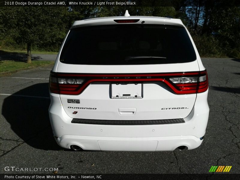 White Knuckle / Light Frost Beige/Black 2018 Dodge Durango Citadel AWD