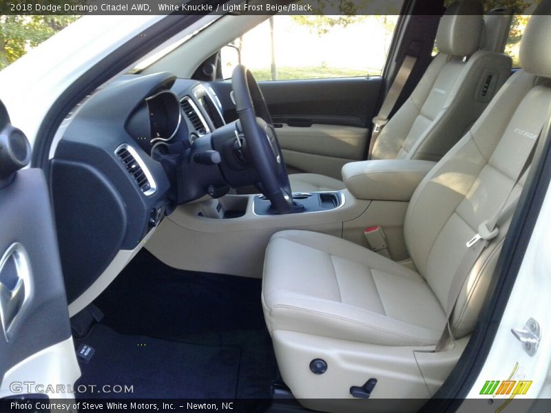 White Knuckle / Light Frost Beige/Black 2018 Dodge Durango Citadel AWD