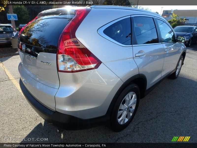 Alabaster Silver Metallic / Black 2014 Honda CR-V EX-L AWD
