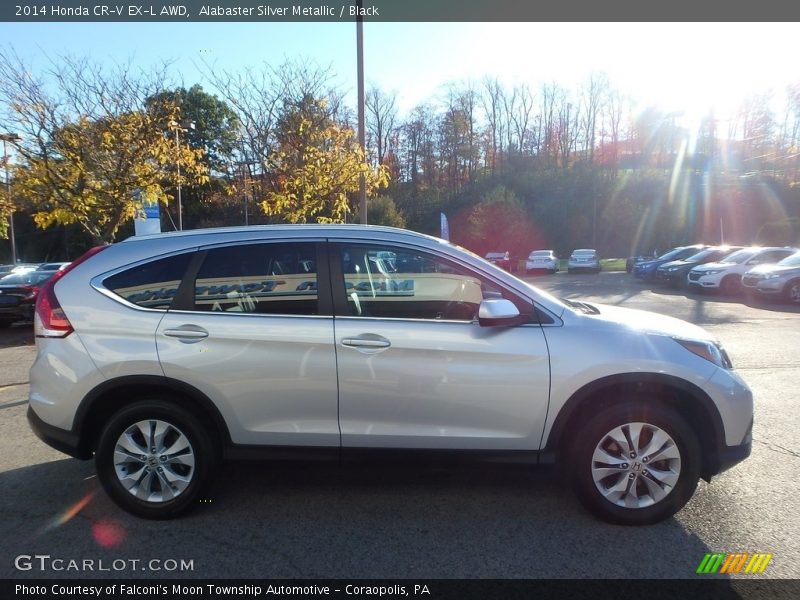 Alabaster Silver Metallic / Black 2014 Honda CR-V EX-L AWD