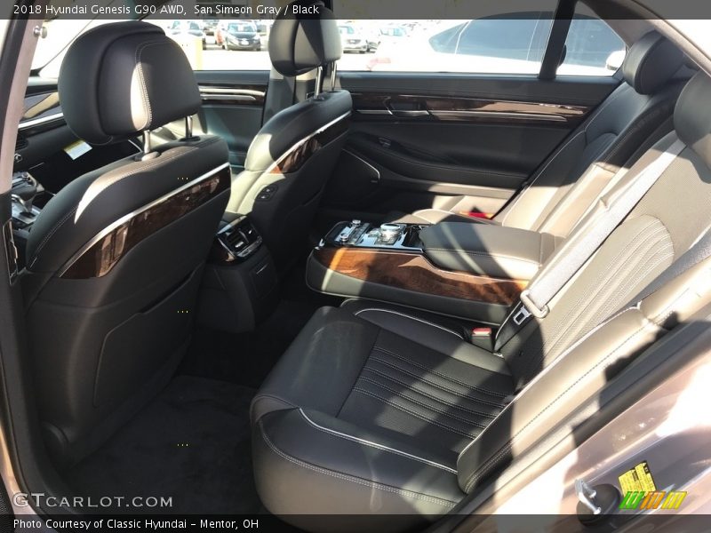 San Simeon Gray / Black 2018 Hyundai Genesis G90 AWD