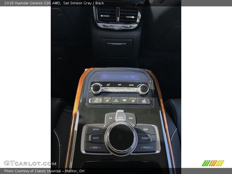 San Simeon Gray / Black 2018 Hyundai Genesis G90 AWD