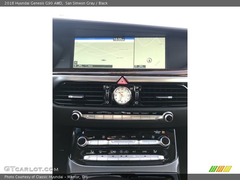 San Simeon Gray / Black 2018 Hyundai Genesis G90 AWD