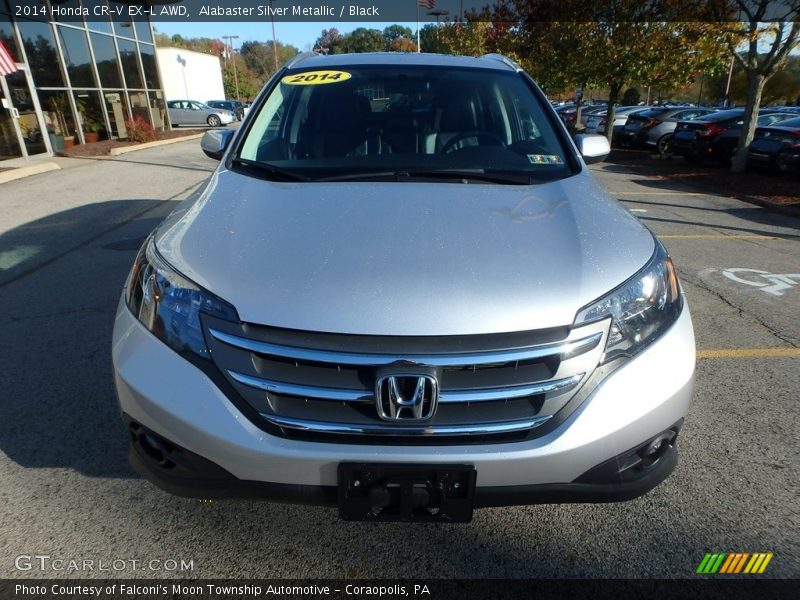 Alabaster Silver Metallic / Black 2014 Honda CR-V EX-L AWD