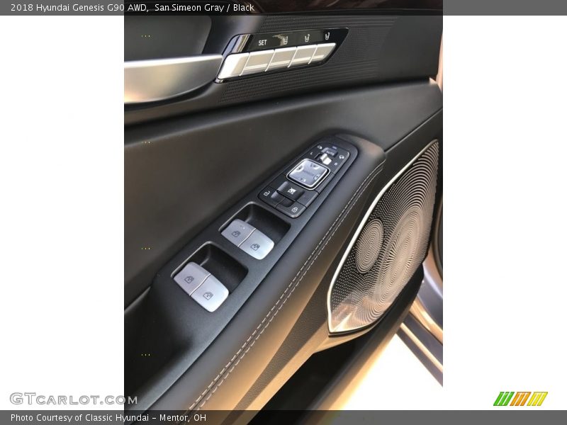 San Simeon Gray / Black 2018 Hyundai Genesis G90 AWD