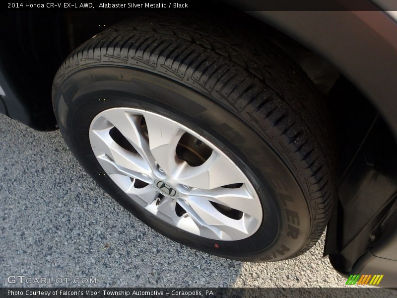 Alabaster Silver Metallic / Black 2014 Honda CR-V EX-L AWD