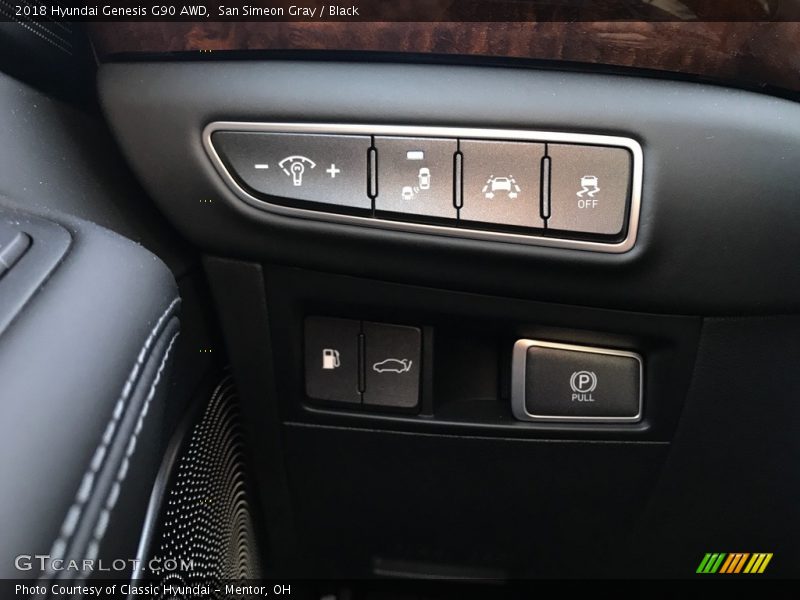 San Simeon Gray / Black 2018 Hyundai Genesis G90 AWD