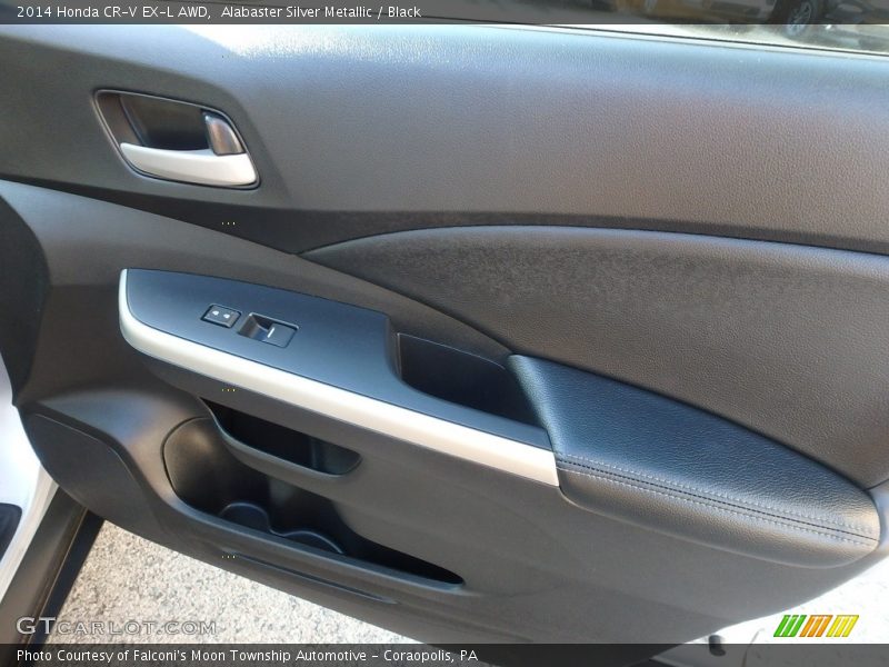 Alabaster Silver Metallic / Black 2014 Honda CR-V EX-L AWD