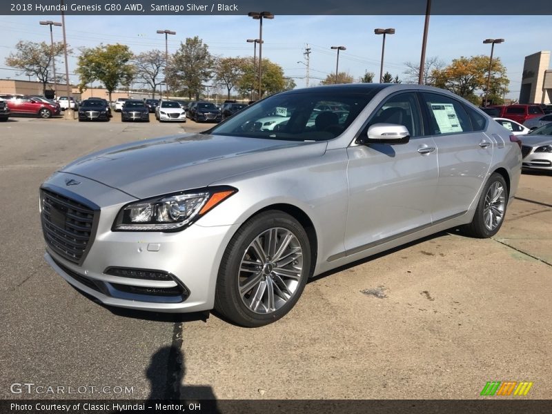 Santiago Silver / Black 2018 Hyundai Genesis G80 AWD
