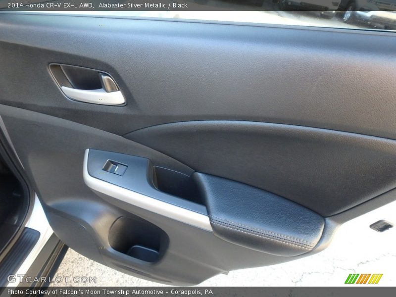 Alabaster Silver Metallic / Black 2014 Honda CR-V EX-L AWD
