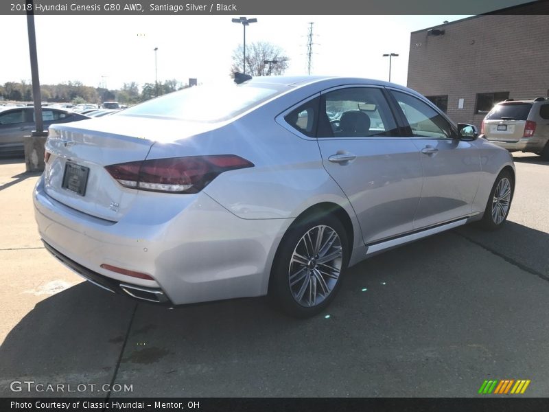 Santiago Silver / Black 2018 Hyundai Genesis G80 AWD