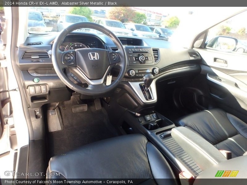Alabaster Silver Metallic / Black 2014 Honda CR-V EX-L AWD