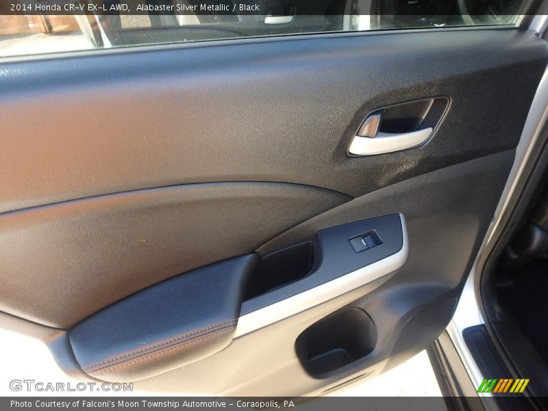 Alabaster Silver Metallic / Black 2014 Honda CR-V EX-L AWD