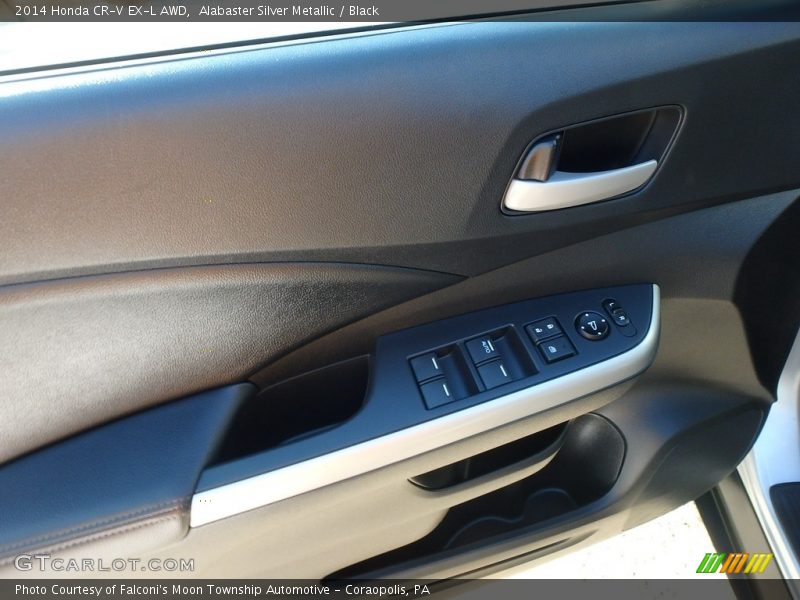 Alabaster Silver Metallic / Black 2014 Honda CR-V EX-L AWD