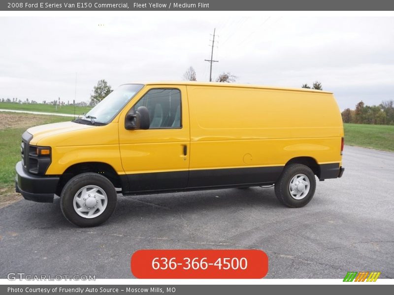 Fleet Yellow / Medium Flint 2008 Ford E Series Van E150 Commercial