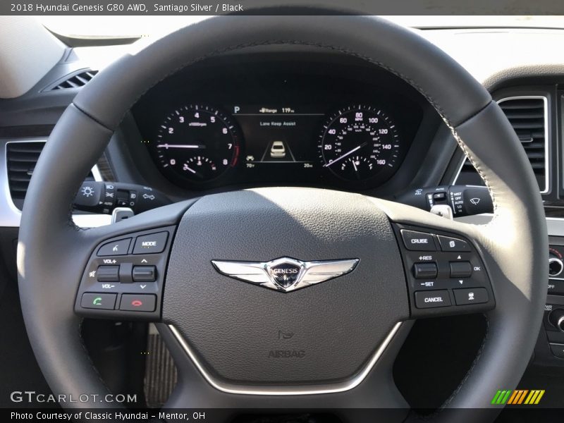 Santiago Silver / Black 2018 Hyundai Genesis G80 AWD