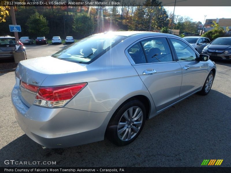 Alabaster Silver Metallic / Black 2012 Honda Accord EX-L V6 Sedan