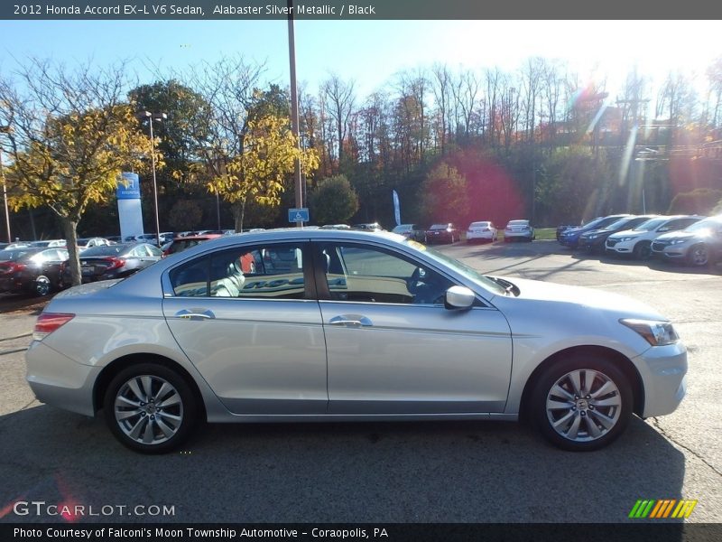 Alabaster Silver Metallic / Black 2012 Honda Accord EX-L V6 Sedan